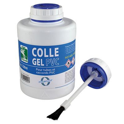 Colle gel PVC Interfix pot de 1 litre INTERPLAST