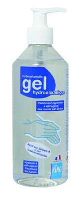 Gel hydroalcoolique pompe 500 ml KING