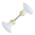 Bouton double porcelaine blanche ALPERTEC