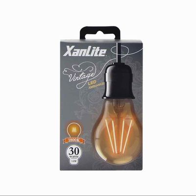 Ampoule Filament LED A60 Globe vintage 4 W = 350 Lumens XANLITE