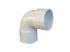 Coude pvc f/f d.40 angle 87° Blanc.