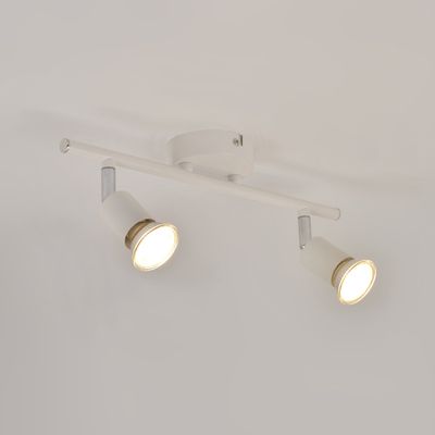 Réglette blanc GU10 LED 2X5W = 700 lumens ANDY COREP