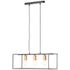 Suspension bois noir E27 3X60W ARICA - BRILLIANT