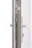 Porte d'entrée Manhattan poussant droite + insert inox 215 x 90 cm CLOSY