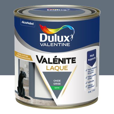 Peinture Boiseries Laque Acrylique Valénite Onde Grise Satin 0,5 L - DULUX VALENTINE