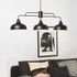 Suspension industrielle en métal noir E27 3 x 60W LINCOLN - COREP