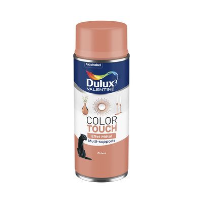 Aérosol de peinture Color Touch effet métal cuivre 400 ml - DULUX VALENTINE