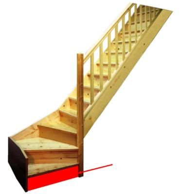 Contremarches pour escalier en kit Jura par 13 SOGEM