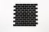 Mosaïque rectangulaire céramique Metro noir 30 x 30 cm MAT INTER