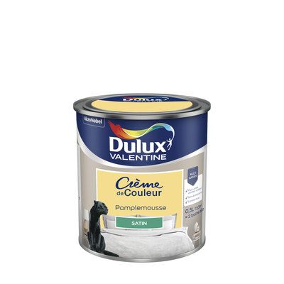 Peinture Crème de Couleur Pamplemousse satin 500 ml - DULUX VALENTINE