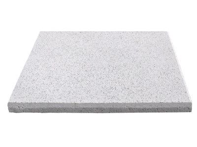 Dalle extérieure béton lisse 50 x 50 x 4,3 sablée blanc gris T7 GGI