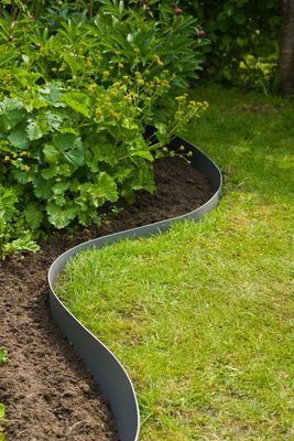 BORDURE DE JARDIN FLEXIBLE PE RECYCL GRIS H.7,5 CM X 10 M OUTSIDE LIVING