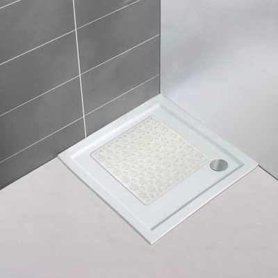 Tapis de douche antidérapant Blanc 54 x 52 cm Rocha WENKO