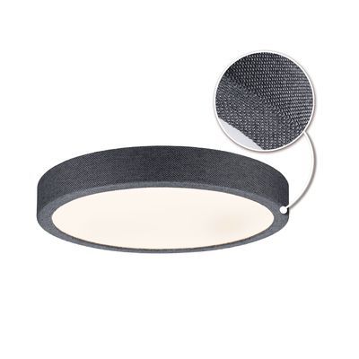 Plafonnier LED rond gris foncé 300mm 3000k 15W IP44 COSARA PAULMANN