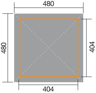 Tonnelle -  651 - 480 x 480 cm Livraison gratuite domicile WEKA