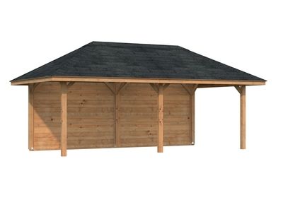 Abri de jardin Bianca SET 1 Marron 16,6 m2 Traité marron PALMAKO