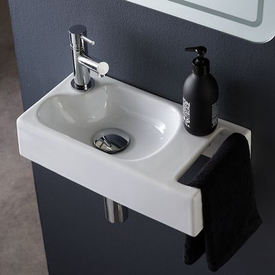 Lave-mains avec porte-serviette intégré L 405 x P 210 mm Dallas GODART