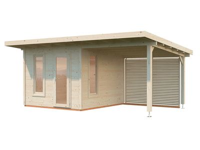 Studio bois Bois Naturel  Grace 8,1+8,1m2 PALMAKO Livraison incluse domicile