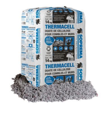 Ouate de cellulose THERMACELL sac de 14 kg SOPREMA®