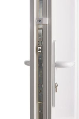 Porte d'entrée Manhattan poussant droite + insert inox 215 x 90 cm CLOSY