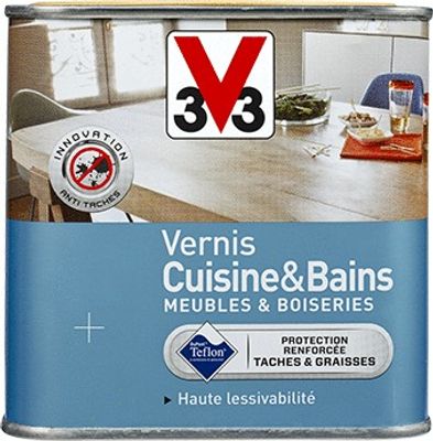 Vernis Pur Protect cuisine et bains satin incolore 0,5 litre