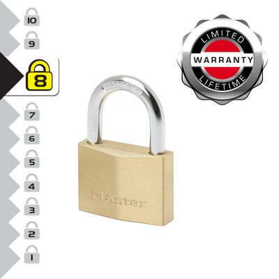 Cadenas à clés largeur 60 mm en laiton MASTER LOCK