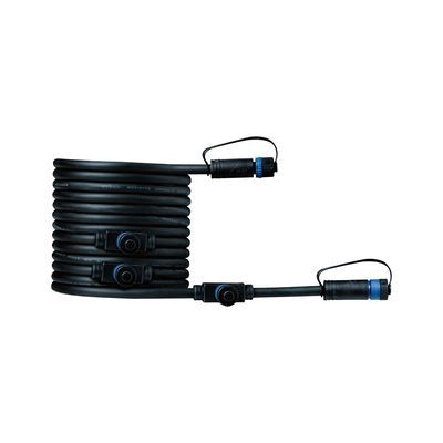 Câble 4 connecteurs électriques étanches 5m IP68 max 150W 24V - Plug & Shine PAULMANN