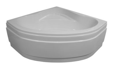 Baignoire d'angle Easy bath acrylique blanche L 1350 x P 1350 mm BALNEO