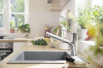 Robinet de cuisine avec douchette Chrome ZESIS 150 - HANSGROHE