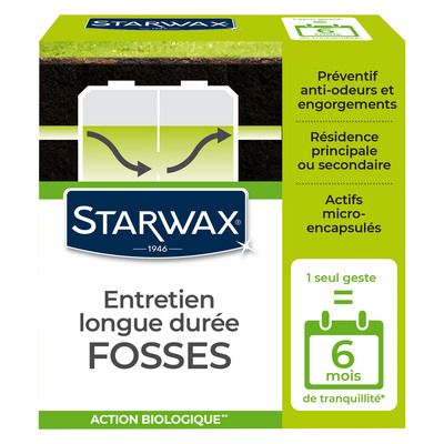 Entretien fosses septiques longue durée 6 mois - STARWAX