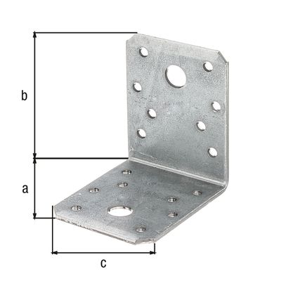 Equerres inégales 80 x 60 x 60 mm par 6 ALBERTS