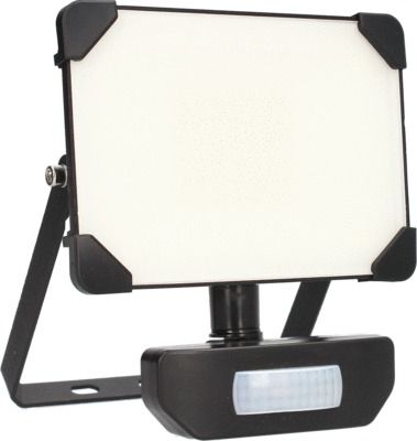 Projecteur LED extérieur détecteur de mouvements 30W blanc neutre IP65 4100 lumens noir - KREON ARLUX