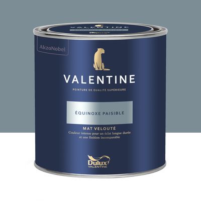 Peinture Valentine  Mat Velouté Équinoxe Paisible 0,5L - DULUX VALENTINE