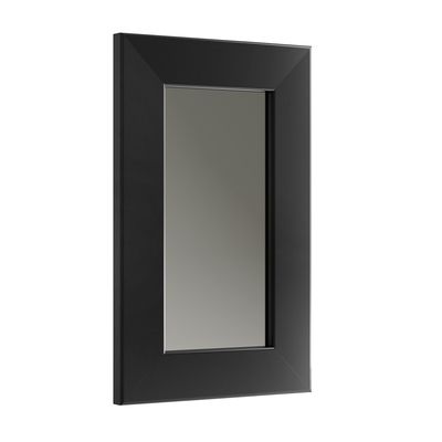 Façade vitrée avec cadre en aluminium noir pour meuble haut de cuisine H 70 x L 40 OFITRES