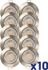 Spots encastrables GU10 fixe acier 380 lumens 3000K par 10 -  QUARTZ ARLUX