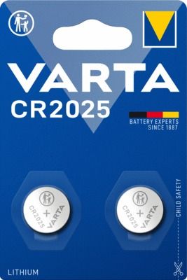 Piles lithium 3V CR2025 par 2 VARTA