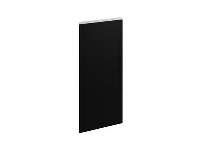 Porte avec poignée intégrée pour colonne de cuisine Mallorca noir mat 130 x 60 cm OFITRES