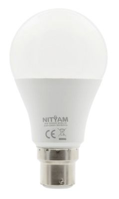 Ampoules LED standard B22 60 W 806 lumens blanc chaud par 5 Eco NITYAM