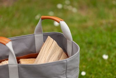 Sac à bûche cuir Proline gris ADURO