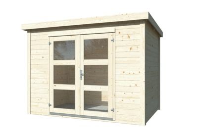 Abri de jardin bois Olivia Naturel 5m2 PALMAKO