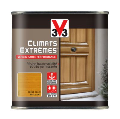 Vernis climats extrêmes brillant chêne clair 0,5 l. V33