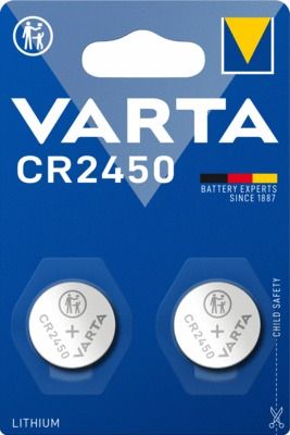 Piles lithium CR2450 par 2 VARTA