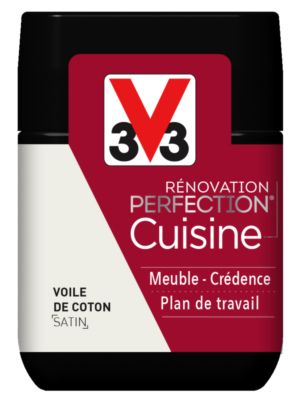 Peinture de rénovation cuisine finition satinée coton 75 ml V33