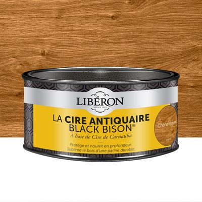 Cire antiquaire en pâte "Black Bison" chêne moyen 500 ml LIBERON