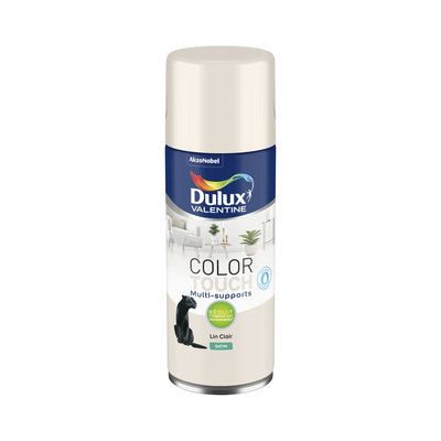 Aérosol de peinture Color Touch lin clair satin 400 ml - DULUX VALENTINE