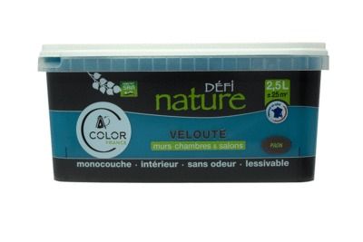 Peinture naturelle murale Paon velours 2,5 l - DEFI NATURE