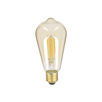 Lot de 2 ampoules Filament LED ST64 Edison ambrées 9 W = 806 Lumens XANLITE