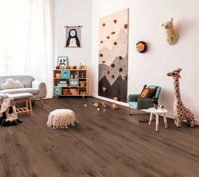 Sol stratifié Millenium Oak Brown 8x193x1380 mm AC4 KRONOTEX