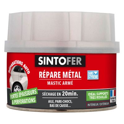 Mastic armé répare métal 550 gr SINTOFER