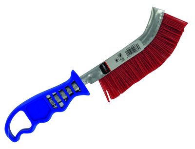 Brosse de ponçage manche ergonomique nylon rouge TIVOLY